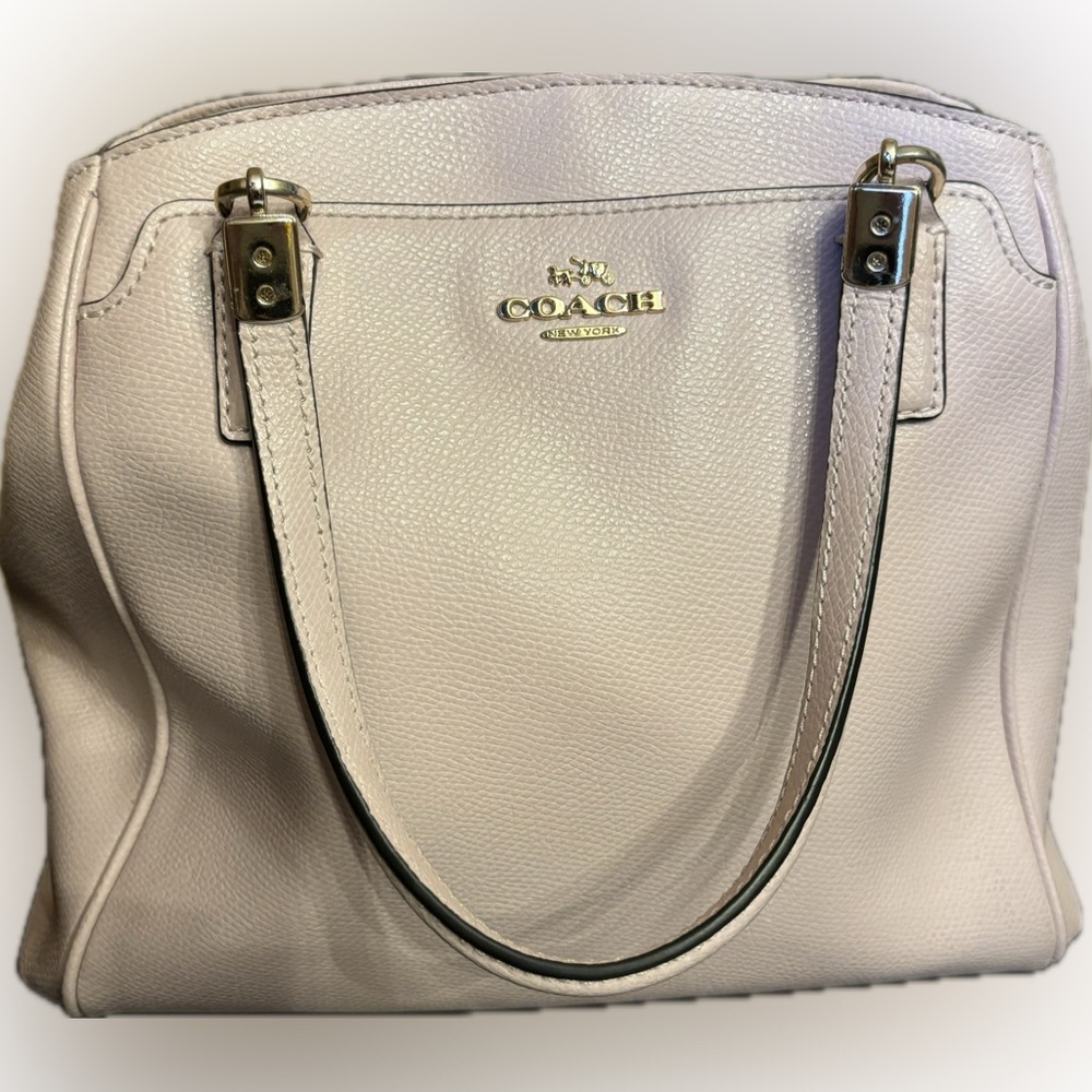 Coach Baby Pink Leather Handbag Convertible Crossbody